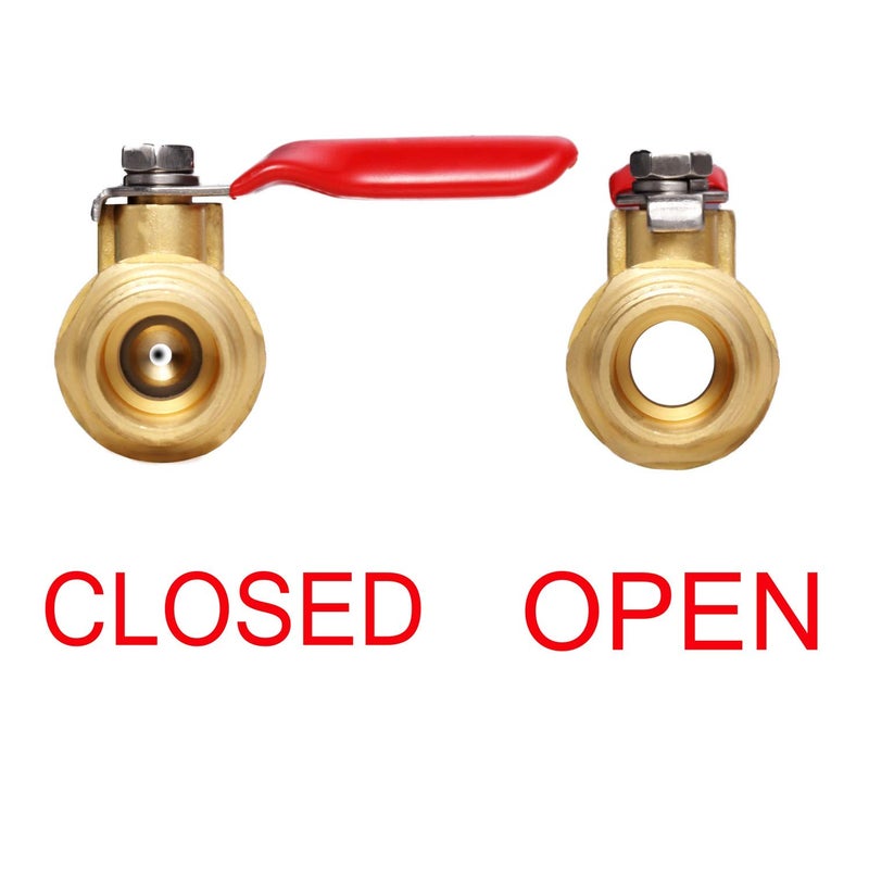 Litorange 2 PCS Lead-Free Brass Mini Ball Valve Shut Off Switch 1/4" NPT Male x 1/4 INCH NPT Female Pipe Fittings Rated to 600WOG For Water Air Compressor Fitting Etc - Image 3